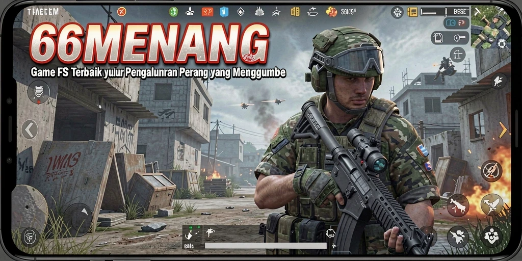Gameplay menegangkan di 66MENANG dengan aksi tembak-menembak yang seru.