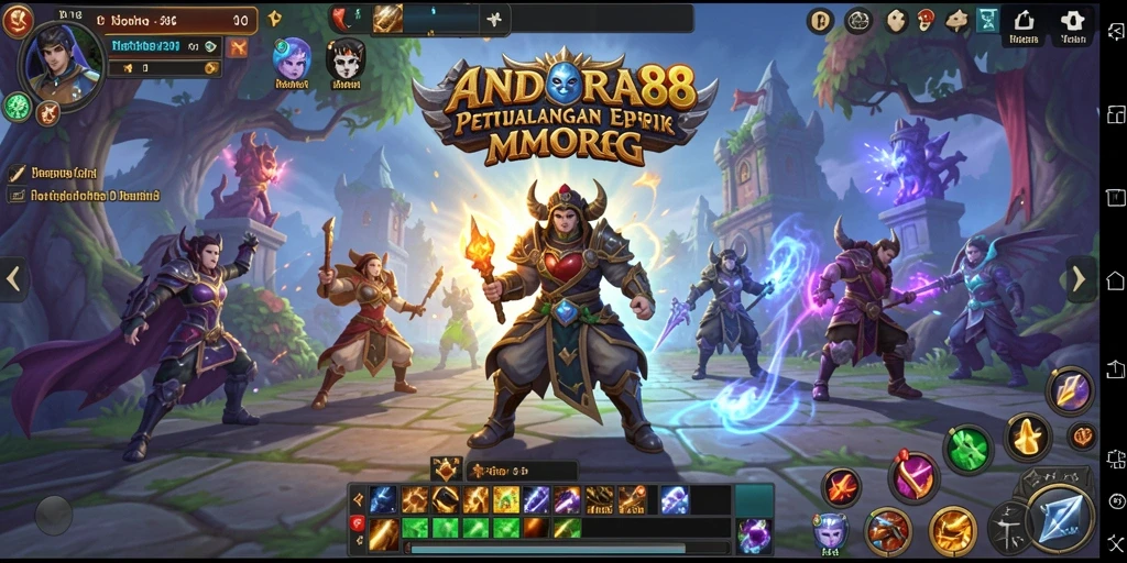 Gambar gameplay ANDARA88 yang menampilkan petualangan seru dalam MMORPG.