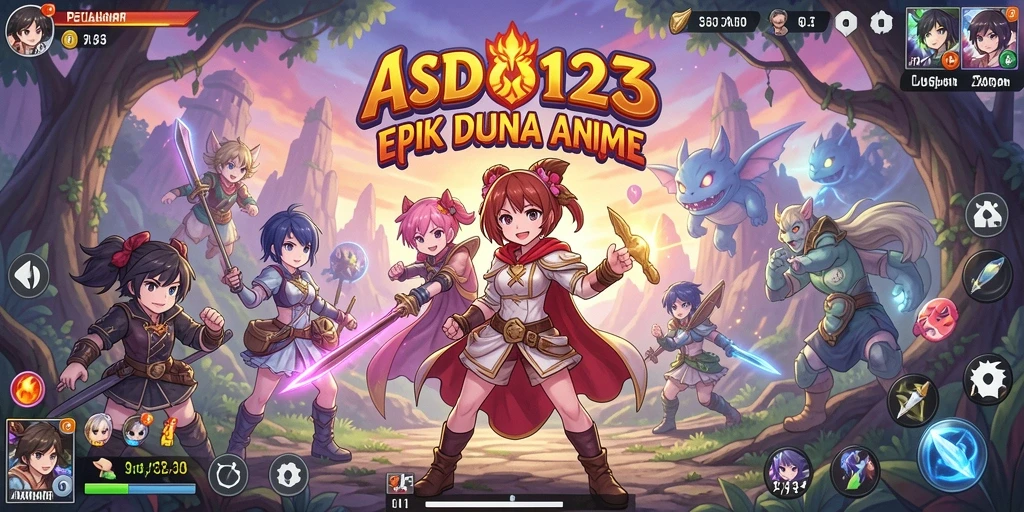 Tampilan seru gameplay Anime yang menakjubkan.
