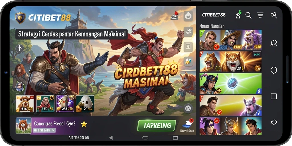 Tampilan gameplay <strong>CITIBET88</strong> yang menegangkan dan strategis.