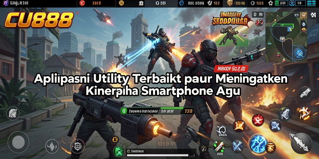 Tangkapan layar aplikasi CU888 yang menampilkan berbagai fitur Utility.