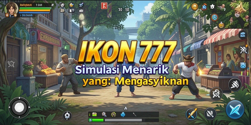 Tampilan gameplay menarik dari IKON777 dengan elemen simulasi.
