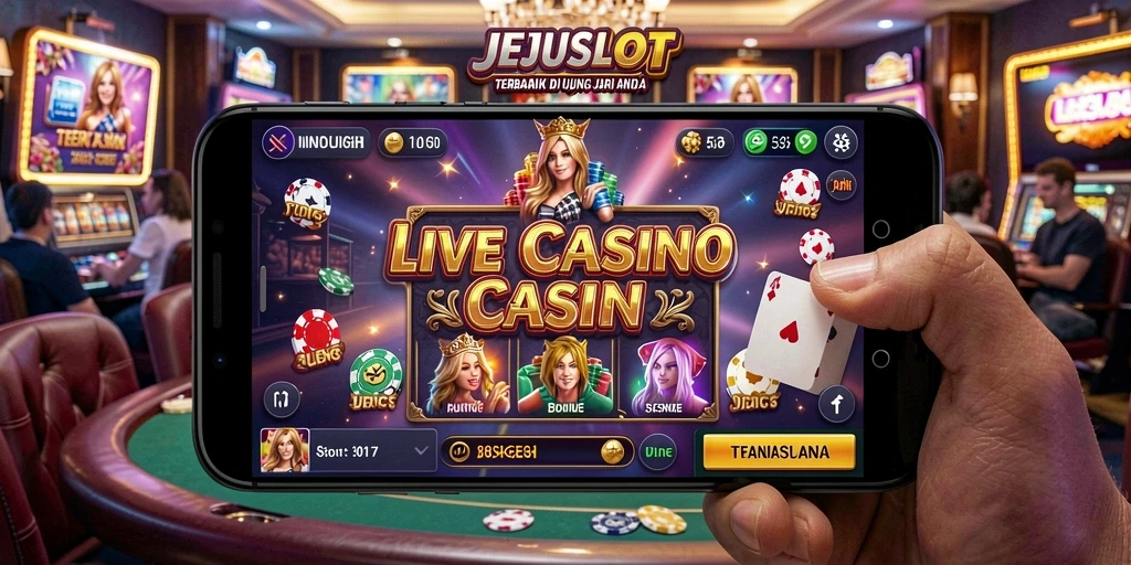 Gameplay JEJUSLOT yang menarik dan interaktif dalam Live Casino.