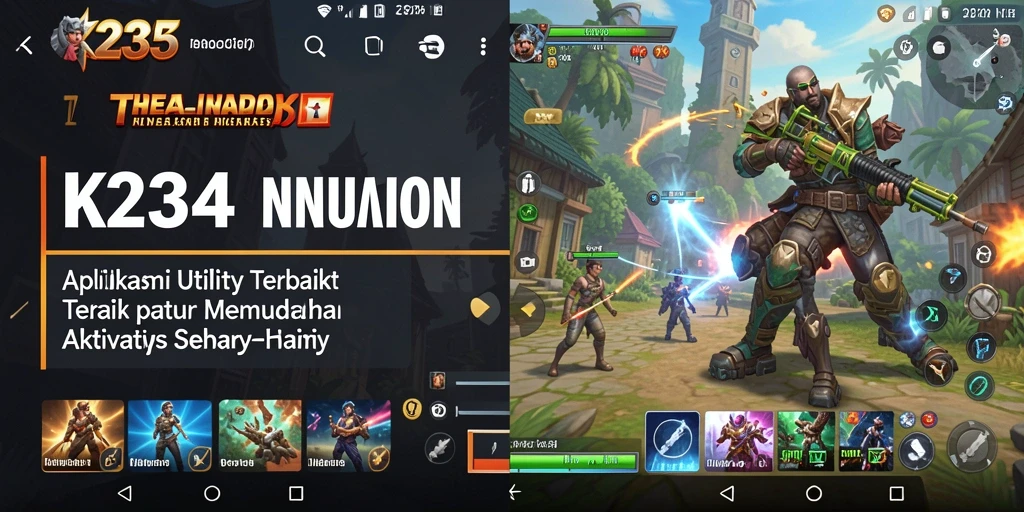 Tampilan antarmuka K234 yang sederhana dan fungsional.