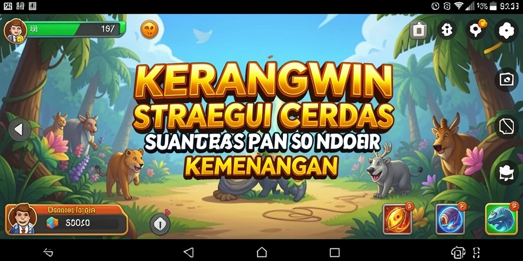 Screenshot gameplay KERANGWIN menampilkan aksi taktik mendebarkan.