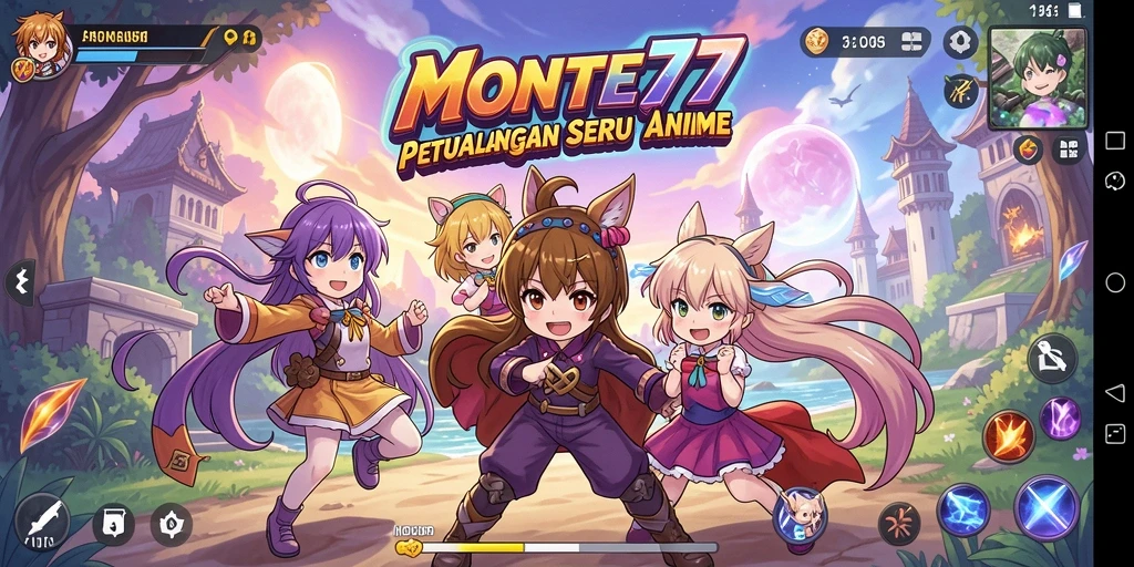 Tampilan gameplay MONTE77 yang menarik dan penuh aksi.