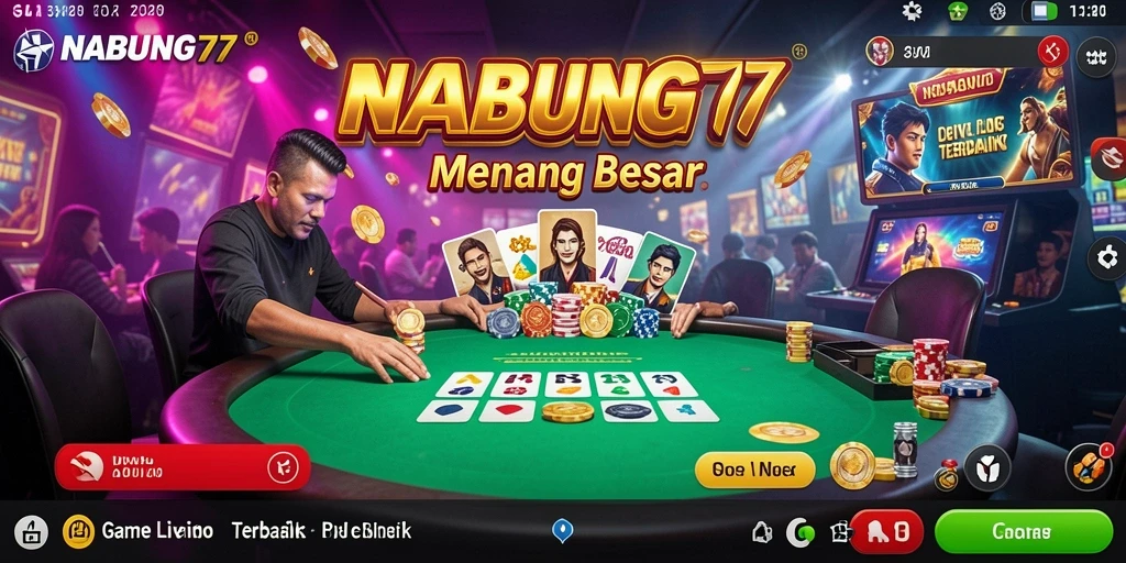 Gameplay Live Casino NABUNG77 yang mendebarkan dan interaktif.