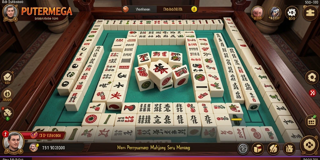Screenshot PUTERMEGA menampilkan gameplay Mahjong yang memukau.