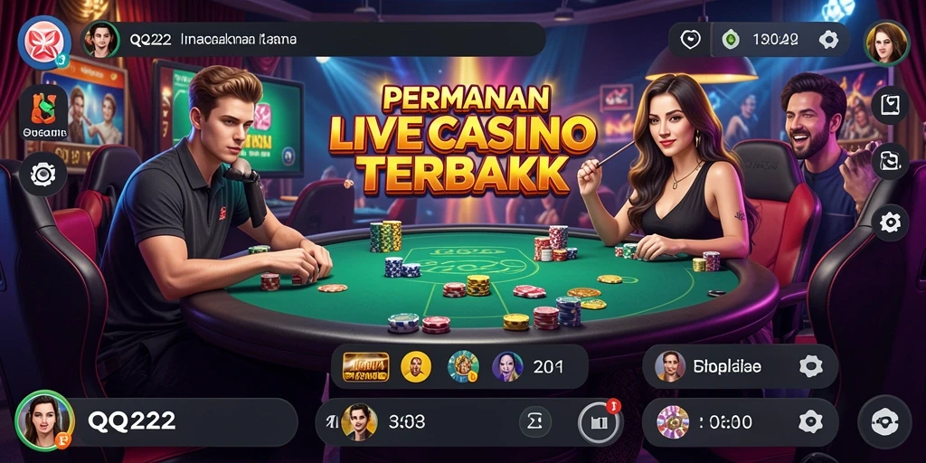Gameplay menarik dan interaksi nyata di QQ222 Live Casino.