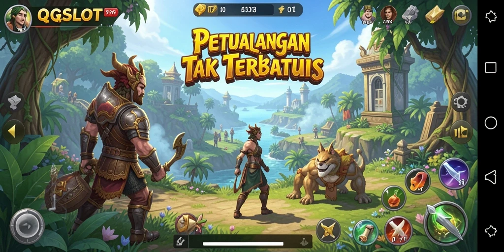 Screenshot gameplay menunjukkan eksplorasi dunia terbuka yang menakjubkan.