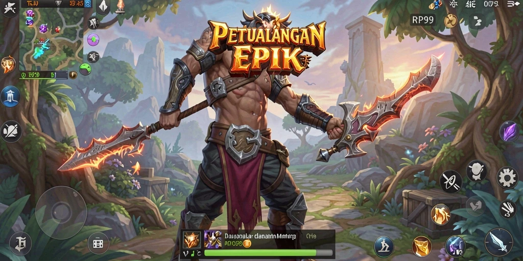 Tampilan grafik yang menakjubkan dan pertarungan epik dalam RP99.