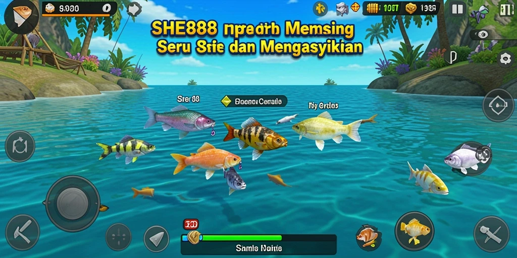 Tampilan gameplay SHE888 yang menakjubkan dan memikat dalam memancing.