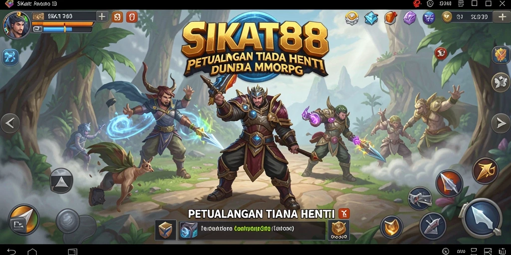 Gameplay menakjubkan SIKAT88 dalam dunia MMORPG yang luas.