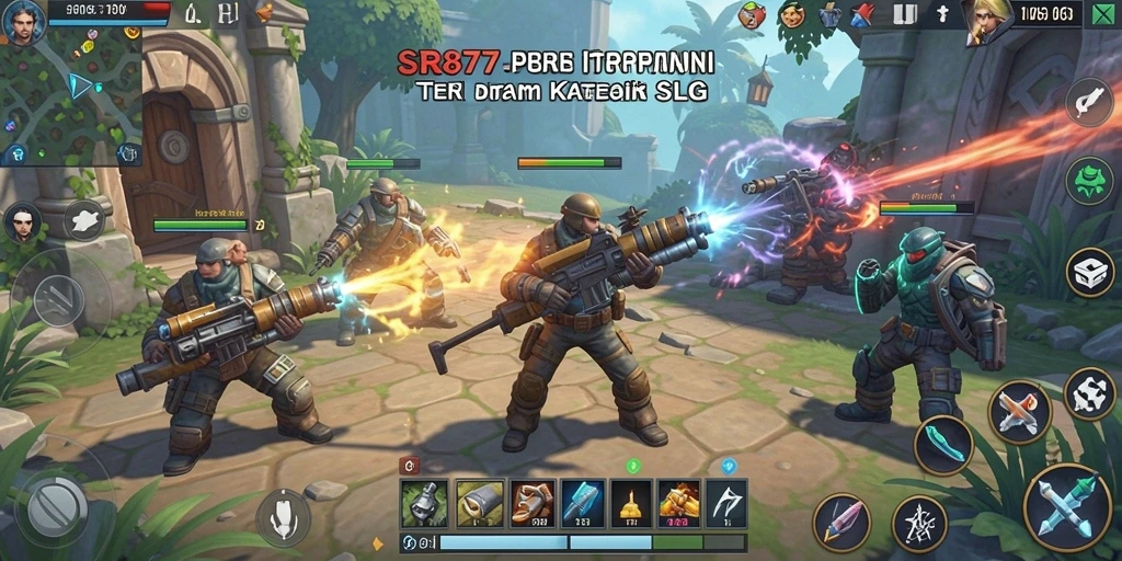 Tampilan menarik dari gameplay SLG dalam SR877.