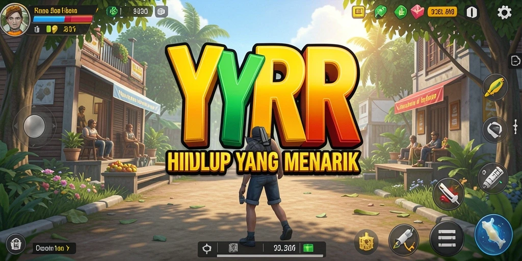 Gameplay seru dalam YYRR yang menampilkan simulasi kehidupan nyata.